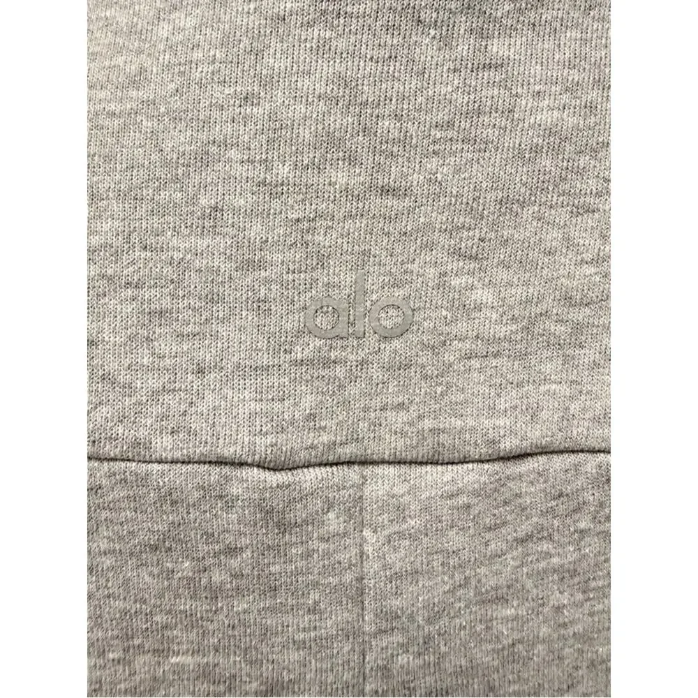 ALO Yoga Heather Gray Funnel neck Pullover sweatshirt size XS